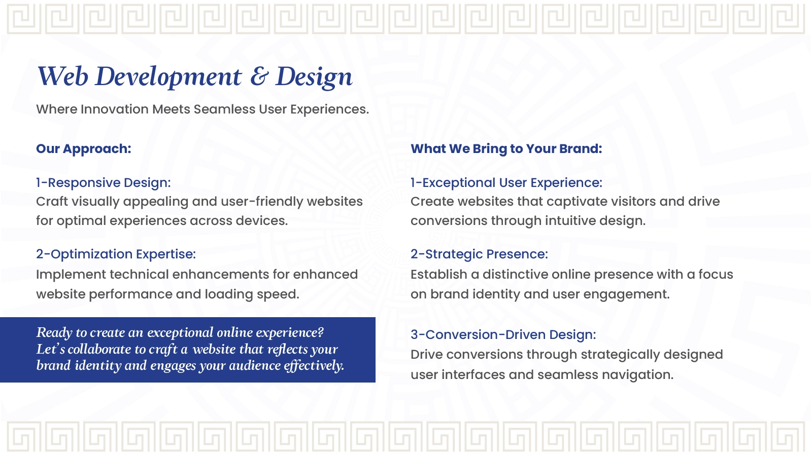 Web Development & Design